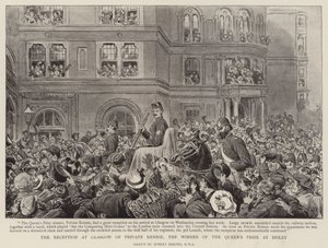 The Reception at Glasgow of Private Rennie, the Winner of the Queen